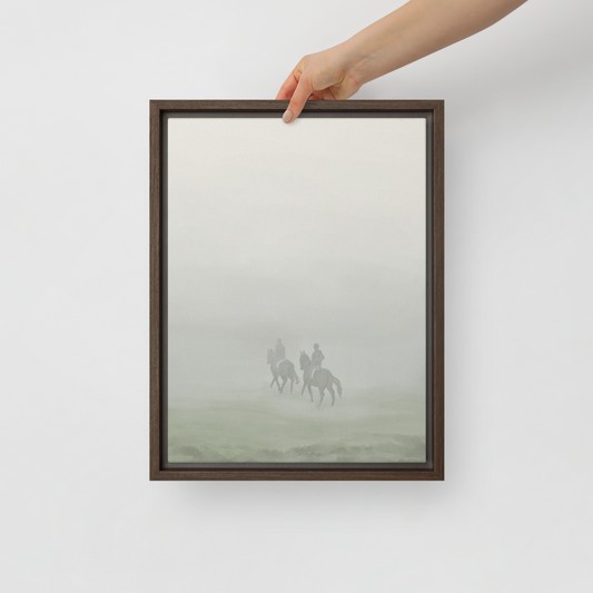 Into the Fog Framed Canvas